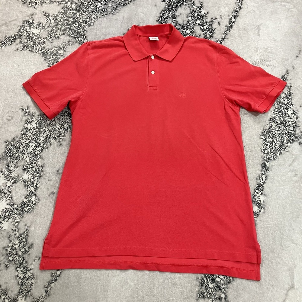 Brooks Brothers Performance Polo Shirt Men's XL Coral Salmon Cotton Original Fit
